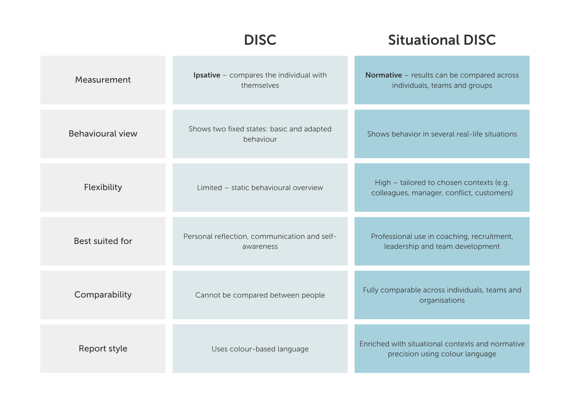 Situational DISC rapport-voorbeeld
